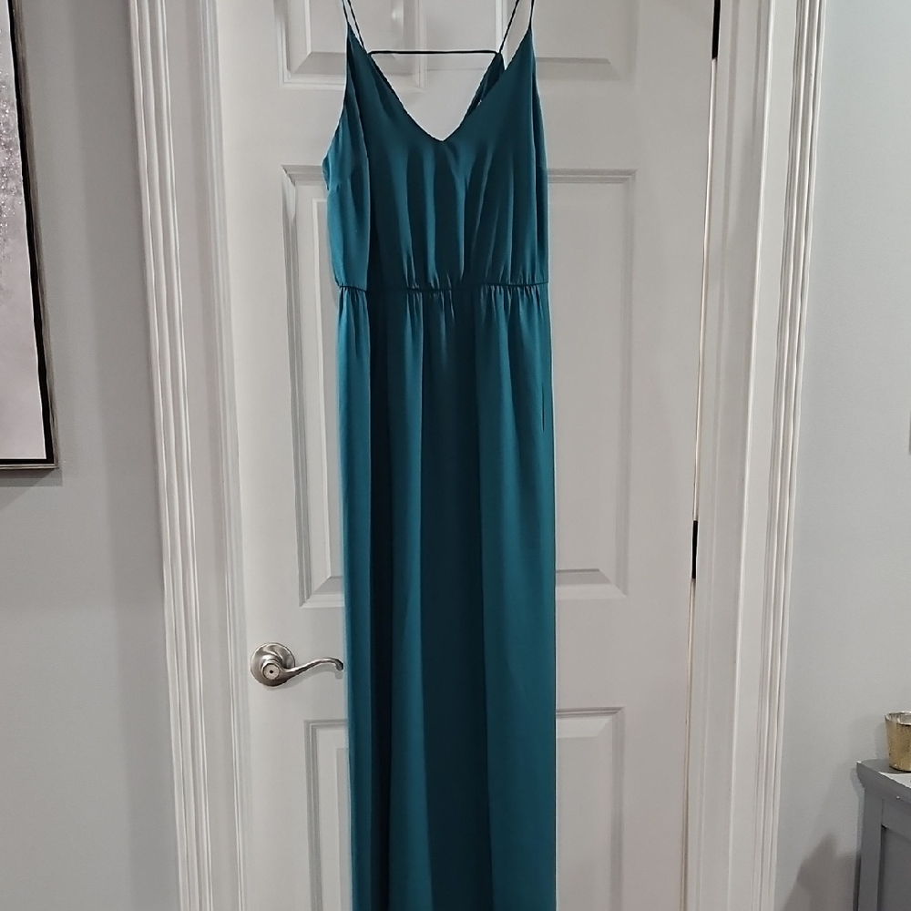 LOFT Teal Maxi Dress